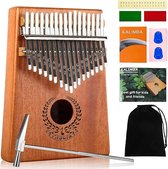 Kalimba - 17 Toetsen Kalimba - Vingerpiano - Muziekinstrument met studie-instructie - Duimpiano - Draagbare Mbira Sanza