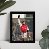 Thierry Henry Ingelijste Handtekening – 15 x 10cm In Klassiek Zwart Frame – Gedrukte handtekening – Voetbal - Frans Elftal - Les Bleus - Arsenal FC - FC Barcelona - AS Monaco