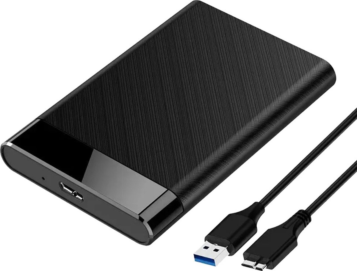 Externe HDD/SSD Schijf Behuizing voor 2.5'' - SATA - USB 3.0 - Max. 4TB - YPH-119 - Zwart