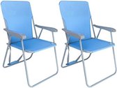 Bol.com Strandstoel Inklapbaar - Strandstoel Opvouwbaar - Strandstoel Volwassenen - Strandstoel Verstelbaar - 2 Stuks aanbieding