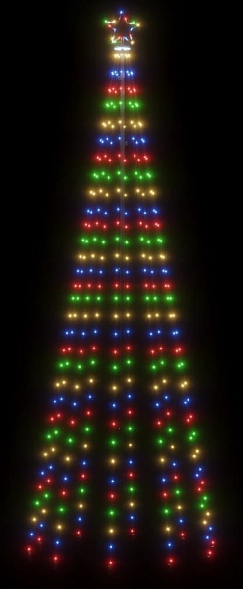 Beroli - Kegelkerstboom - 310 LED's - 100x300 cm - Meerkleurig: Feestelijke en Kleurrijke Kerstdecoratie met LED-verlichting