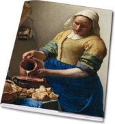 Schrift A5: Het melkmeisje/The Milkmaid, Johannes Vermeer, Collection Rijksmuseum Amsterdam - Gratis Verzonden
