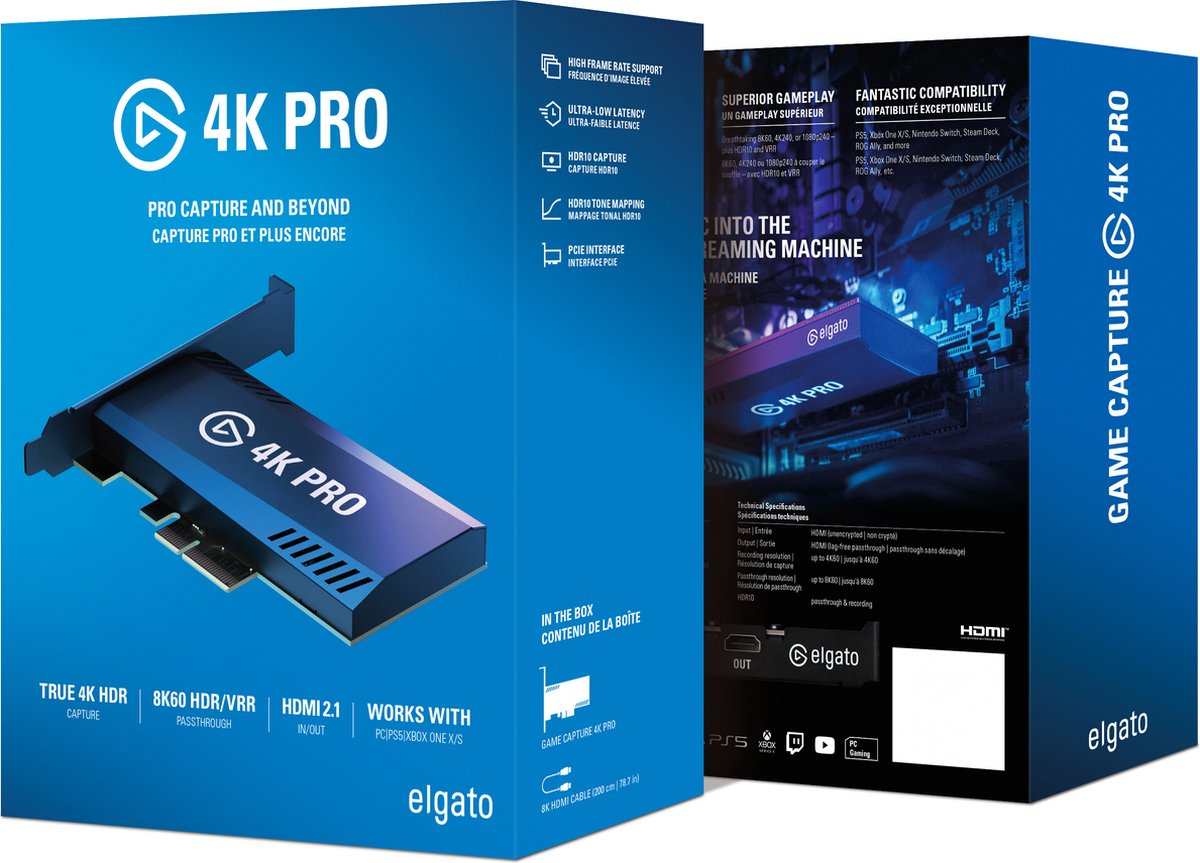 Elgato 4K Pro - Game Capture Card - PC, PS5, Xbox Series X, Switch & Mac thumbnail 6