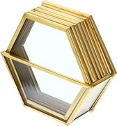 Onderzetters voor Glazen - Glazen Onderzetters - Inclusief Opbergdoos - Decoratie Tafel - Set van 7 - Goud
