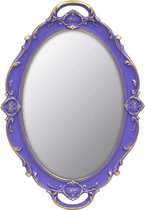 Vintage spiegel kleine ovale hangende wandspiegel 30 x 30 cm paars Vertaling: Vintage spiegel, kleine ovale hangende wandspiegel, 30 x 30 cm, paars.