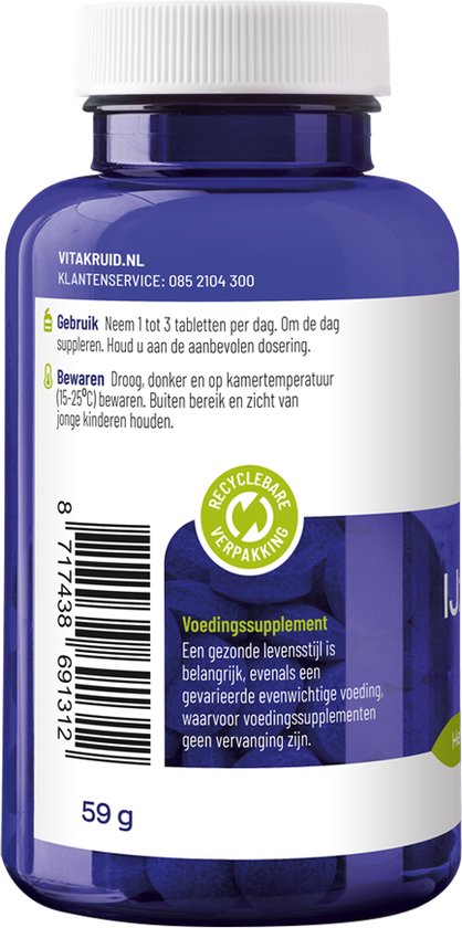 VitaKruid IJzer Bisglycinaat complex - 90 tabletten - Vitakruid