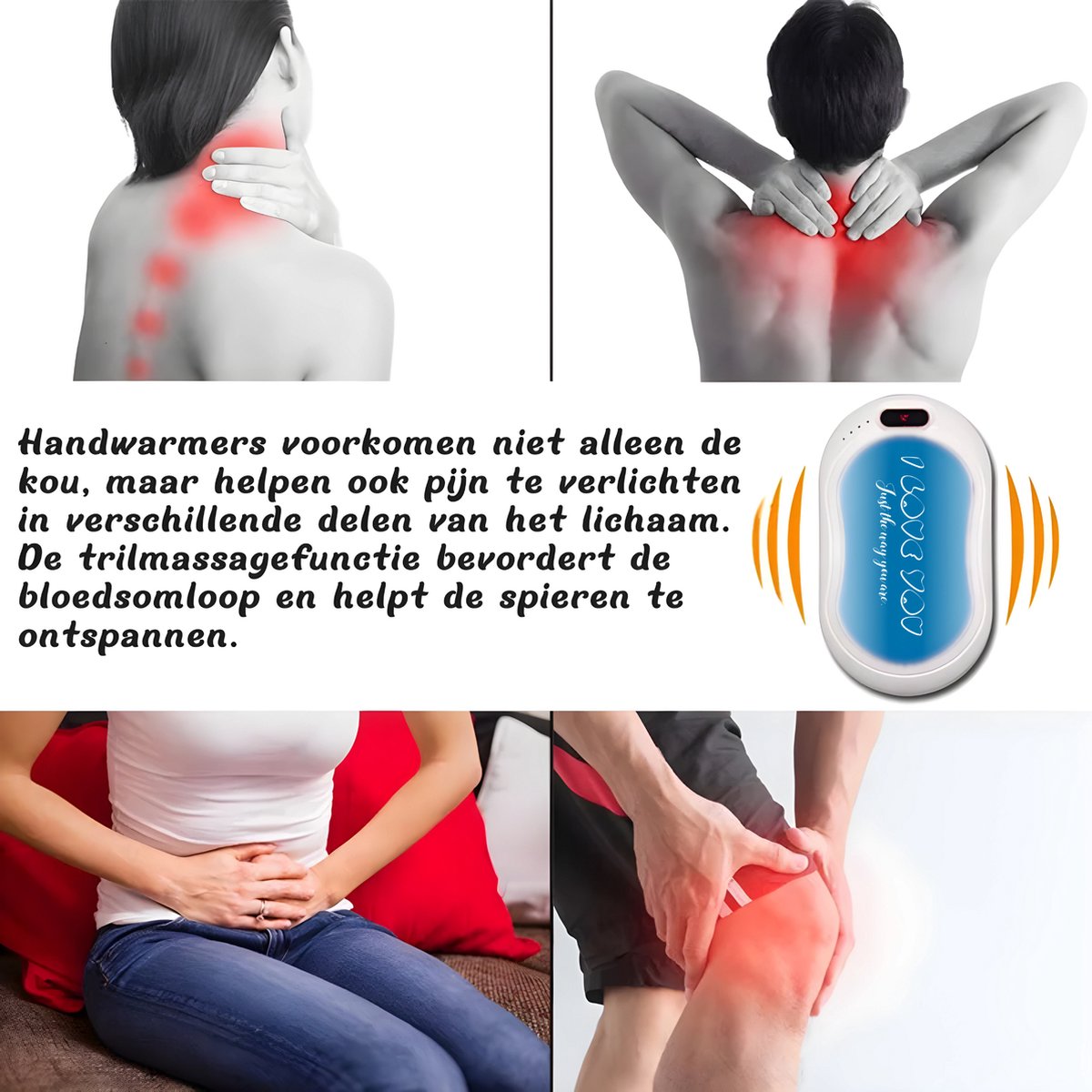 Elektrische Handwarmer Powerbank - Valentijn cadeautje vrouw - Valentijnsdag - Draagbare Handwarmer - Romantisch Cadeau — cadeau in VALENTIJNSDAG 🌹 - foto 4