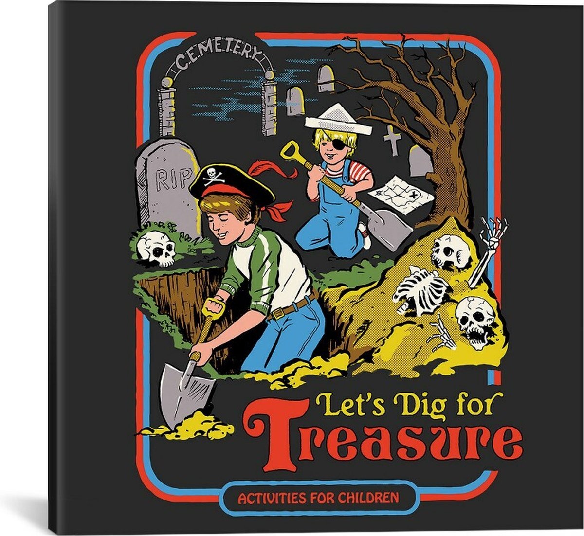 Steven Rhodes Let's Dig For Treasure - Familie Push-Your-Luck spel