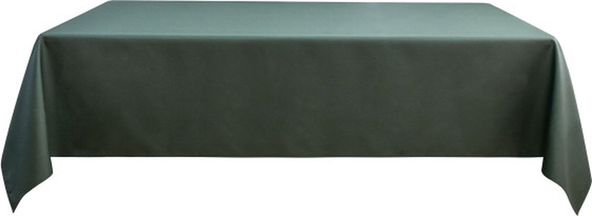 Univers Décor - Kaki vierkant gecoat tafelkleed 180 x 180 cm