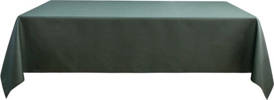 Univers Décor - Kaki vierkant gecoat tafelkleed 180 x 180 cm