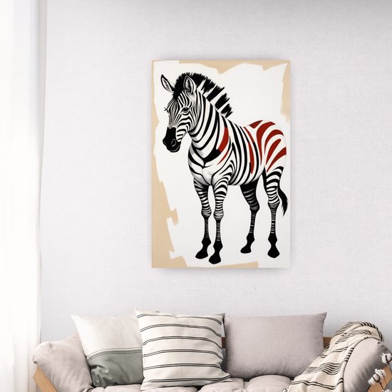 zèbre moderne pop art style, coloré zèbre illustration, pastel
