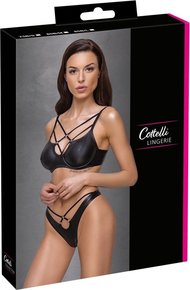 Goedkoopste BH Set Matte Look - Zwart