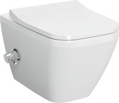Rim-ex Wall-Hung WC, 54 cm with bidet function, concealed water inlet, with thermostatic integrated stop valve