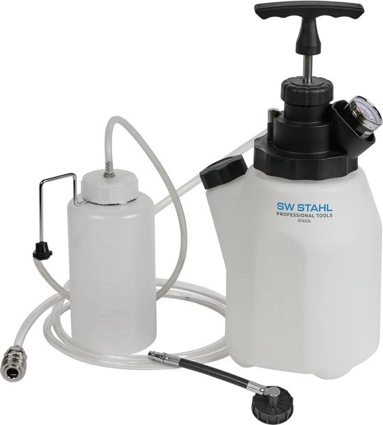 SW-Stahl 01453L purgeur de frein 3L, I 4 pièces I accessoires de purge de frein I changement du liquide de frein I kit de purge accessoires I outils pour purger les freins