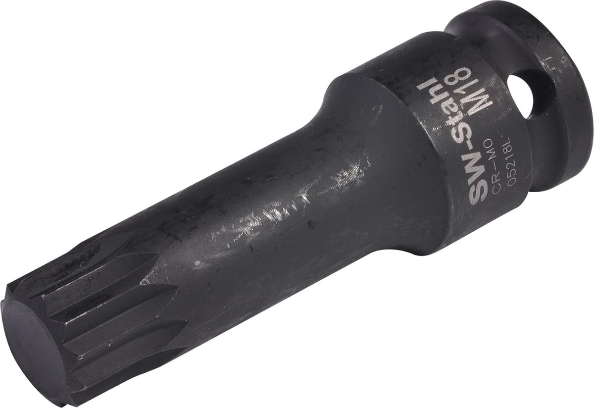 SW stalen bitinzet XZN profiel M18 x 78mm IMPACT, 1/2 inch, 05218L