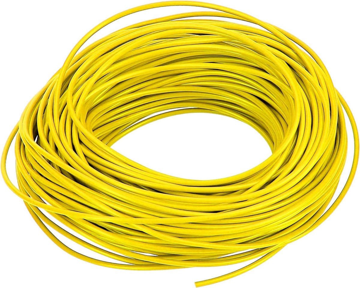 10 meter voertuigkabel FLRY-B 0,75 mm² geel I voertuigkabel I kabel voor voertuigelektronica