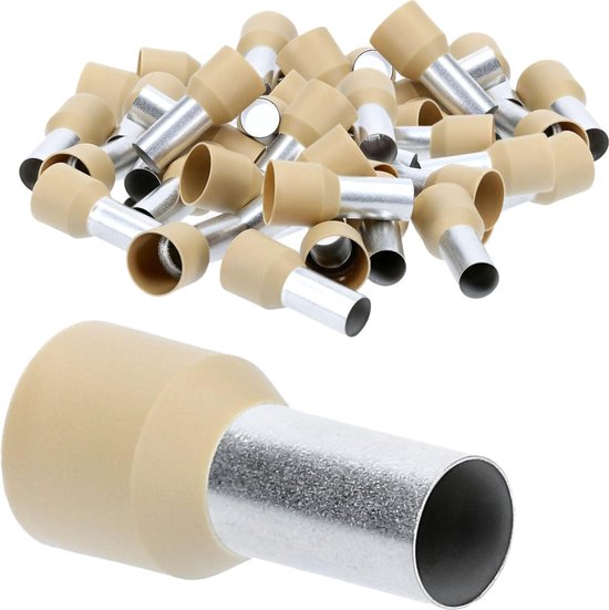 50 stuks Cembre adereindhulzen geïsoleerd 35mm² 25mm lang rood PKD35025