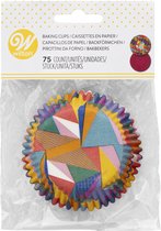 Wilton - Caissettes à Cupcakes - Triangles Colorés - pk/ 75