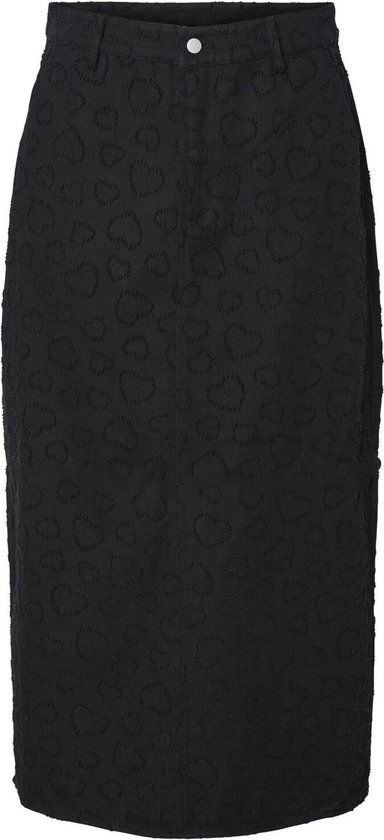 Pieces Rok Pcjulie Hw Midi Skirt D2d 17150764 Black Dames Maat - XL