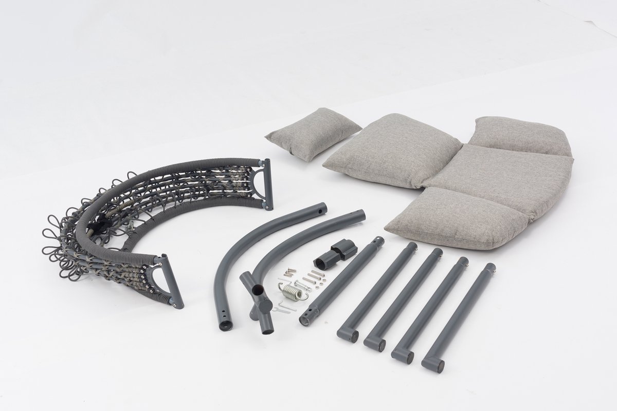 Sens-Line Lisa hangstoel - Metaal - 103cm - Zwart