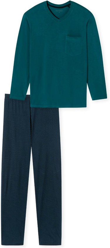 Schiesser Schlafanzug lang Heren Pyjamaset - jeans