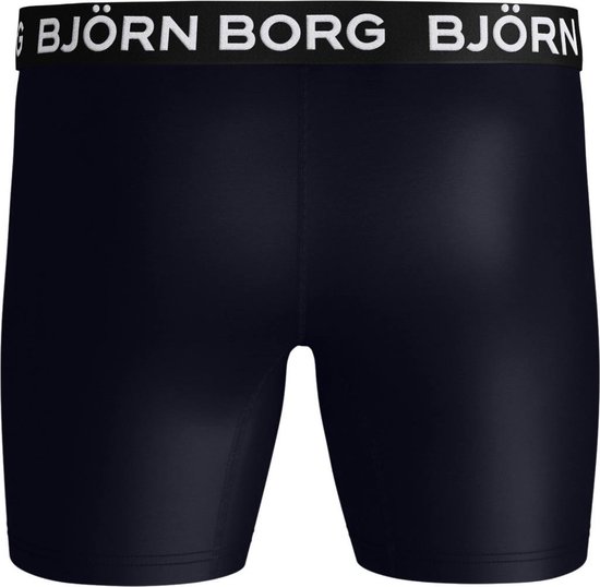 Björn Borg Performance boxers - microfiber heren boxers lange pijpen (1-pack) - blauw - Maat: