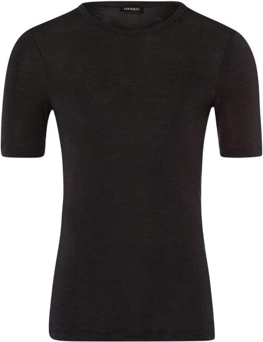 Hanro Woolensilk Sportshirt/Thermische shirt - 0176 Grey - maat L (L) - Heren Volwassenen - Wol- 073401-0176-L