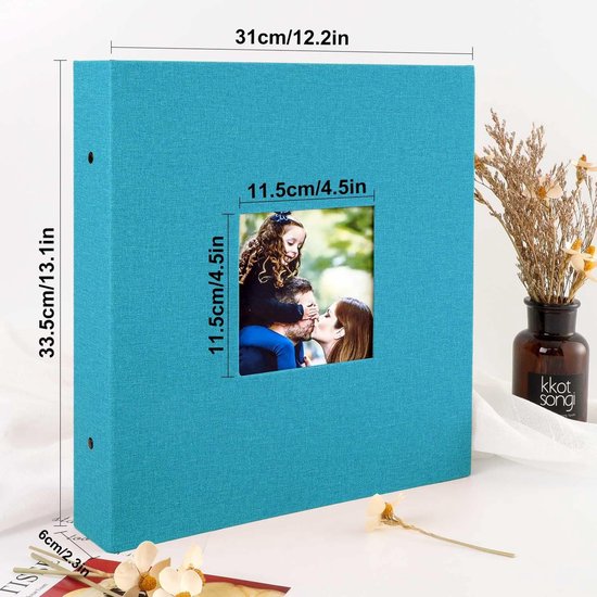 2 Fotoalben Set - Leinen Optik, 10x15 Cm, Für 100 Fotos - Perfekt Für Urlaub & Geburtstage