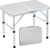 klaptafel, campingtafel, 610 x 405 x 495 mm, opklapbare tuintafel, balkontafel, multifunctionele tafel, draagvermogen 31,5 kg, campingtafel, klaptafel, draagbaar, aluminium frame, hittebestendig