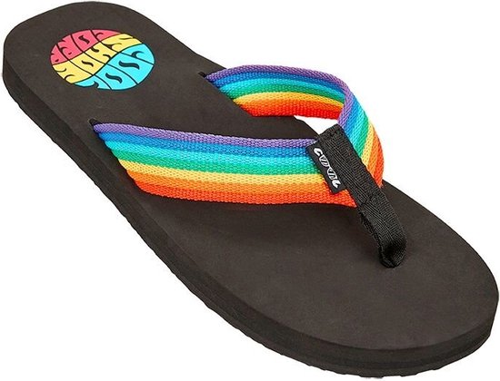Cool Shoe Corp Shake Rainbow 41/42 EU - Iconische Regenboog Strandslippers