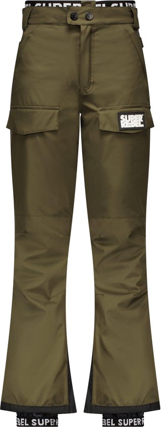SuperRebel - Pantalon de ski SKILLS - Vert armée - Taille 176