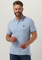 Lyle & Scott Tipped Polo Shirt Polo's & T-shirts Heren - Polo shirt - Lichtblauw - Maat S