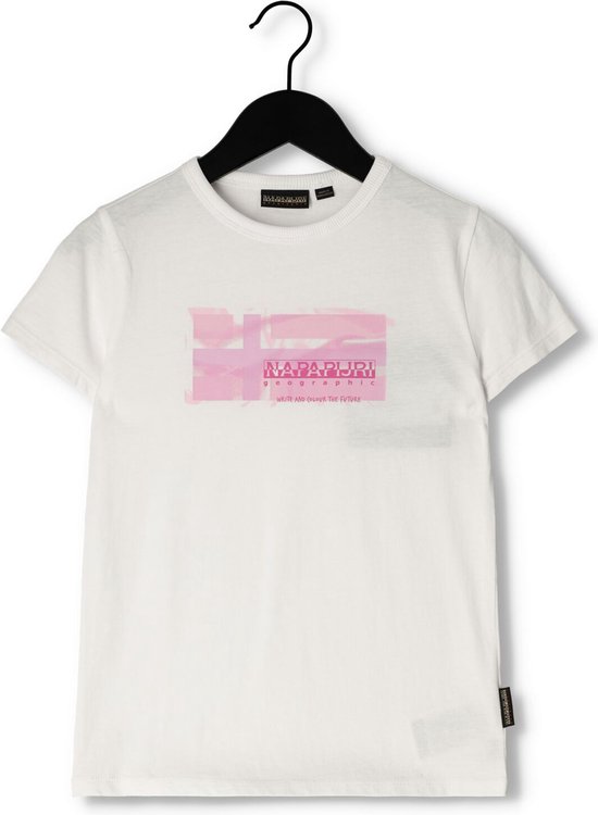 Napapijri K S-zamora Girl Tops & T-shirts Meisjes - Shirt - Wit - Maat 116