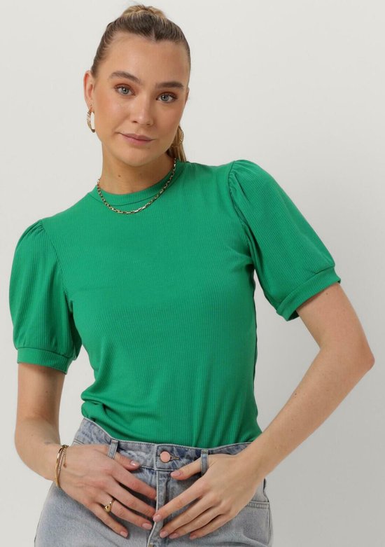 Minus Johanna Tee Tops & T-shirts Dames - Shirt - Groen - Maat XS