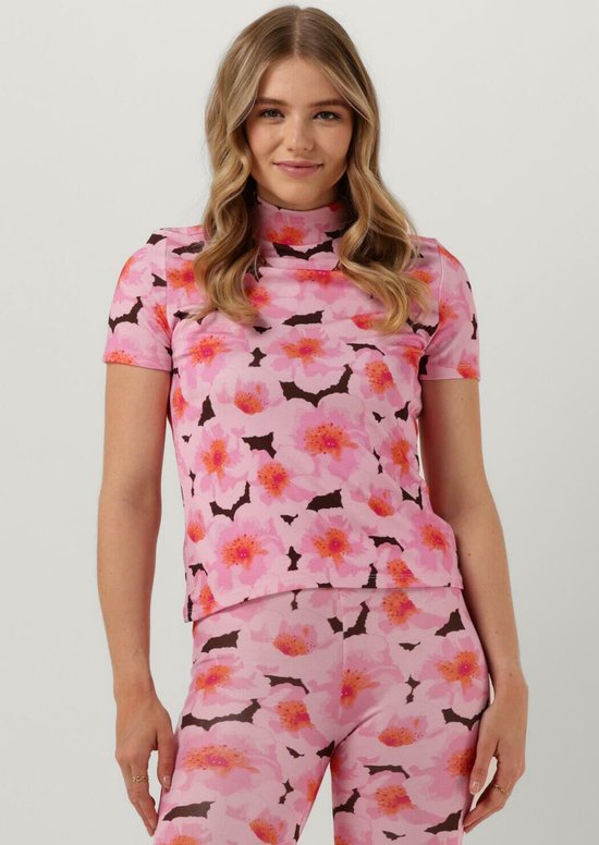 Catwalk Junkie Ts Peony Tops & T-shirts Dames - Shirt - Roze - Maat XS