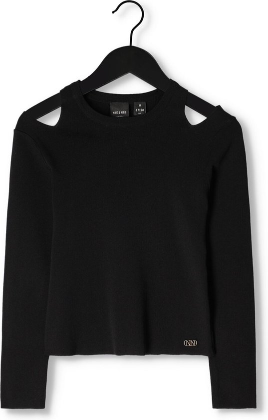 Nik Nik Ginny Pullover Truien Vesten Meisjes Sweater Hoodie Vest Zwart . bol