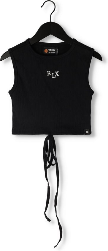 Rellix Cropped Singlet Rellix Tops & T-shirts Meisjes - Shirt - Zwart - Maat 164