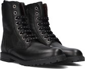 Clic! 9584 Veterboots - Laarzen Met Veters - Meisjes - Zwart - Maat 34