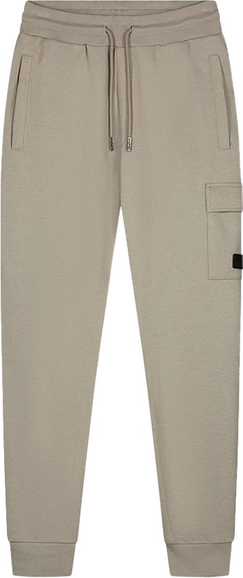 Halfword Heren losse fleece cargobroek casual gym joggingbroek lichtgewicht joggingbroek joggingbroek, Rood, 3XL