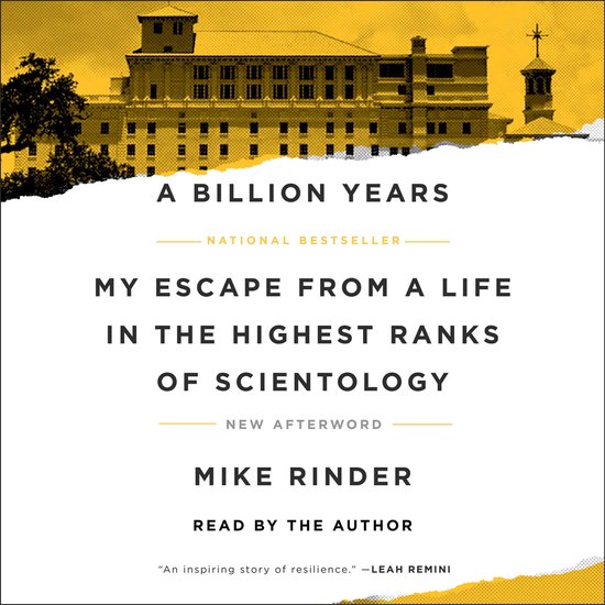 Boek "A Billion Years" met tekst "My escape from a life in the highest ranks of Scientology" door Mike Rinder.