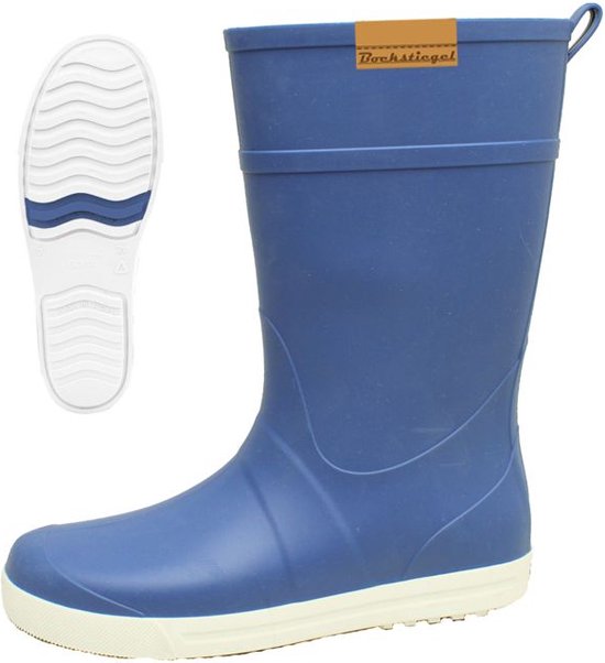 Bockstiegel Regenlaarzen - Natuurrubber - Uniseks - Blauw - Maat 37 - Waterdicht - Made in Europe