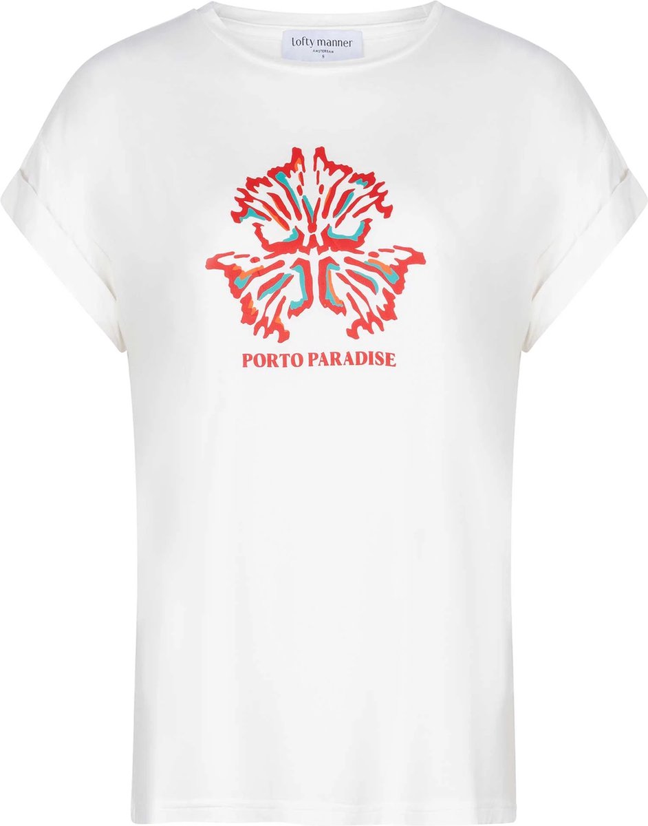 Lofty Manner T-shirt Tee Davie Pb11 White Dames Maat - L