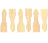 Gourmet spatels , Set van 6 FSC Fackelman houten raclette spatels, Houten spatels