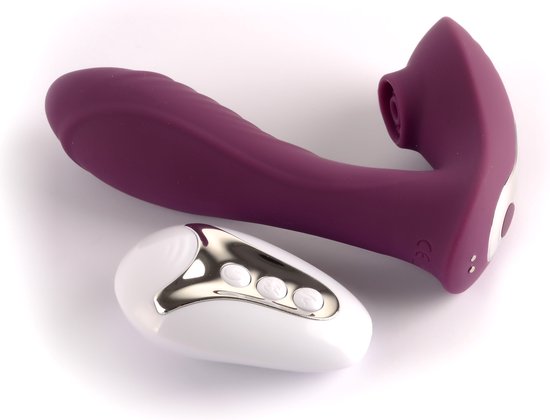 vscnovelty® - Vibromasseur stimulateur double usage Pleasure Luxe - 10 vitesses d'aspiration et 10 modes de vibration