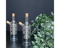 Glazen olie fles