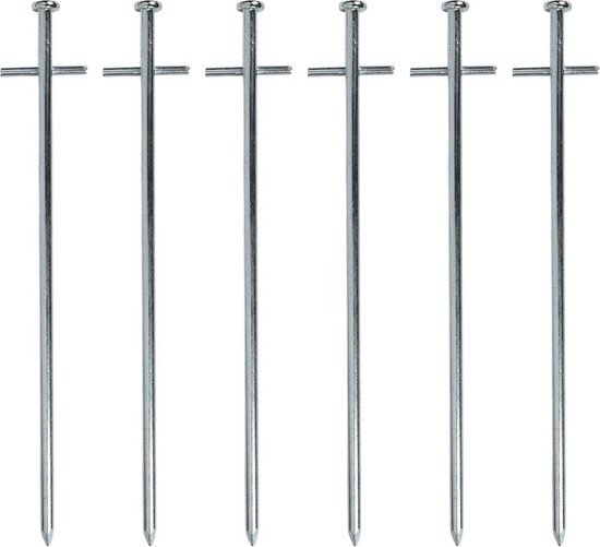 Benson 6-delige set tentharingen voor harde bodem - 23 x 6 cm - robuust en duurzaam van Benson — afbeelding 2