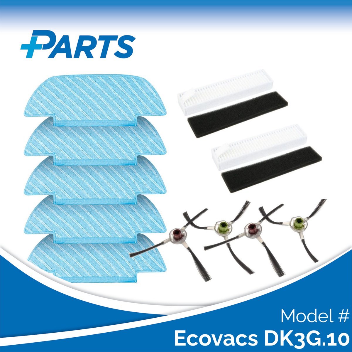 Ecovacs DK3G.10 Onderhoudsset (Plus.Parts® alternatief voor DK3G-KTA)