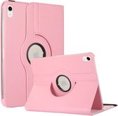 Waeyz - Hoes geschikt voor iPad 7/8/9 2019-2020-2021 - 360° draaibaar bookcase - Roze – 10.2 inch cover beschermhoes met standfunctie