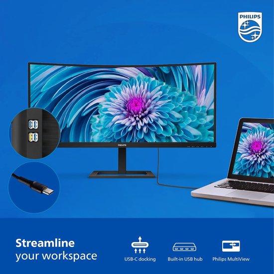 Moniteur LCD UltraWide E-line, 34" (86,36 cm)