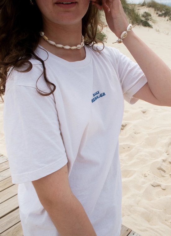 Rappel Daily - T-shirt surdimensionné - Streetwear - Chemise unisexe - Blanc cassé - Fashion urbaine - Surf - No Bain Waves - Casual